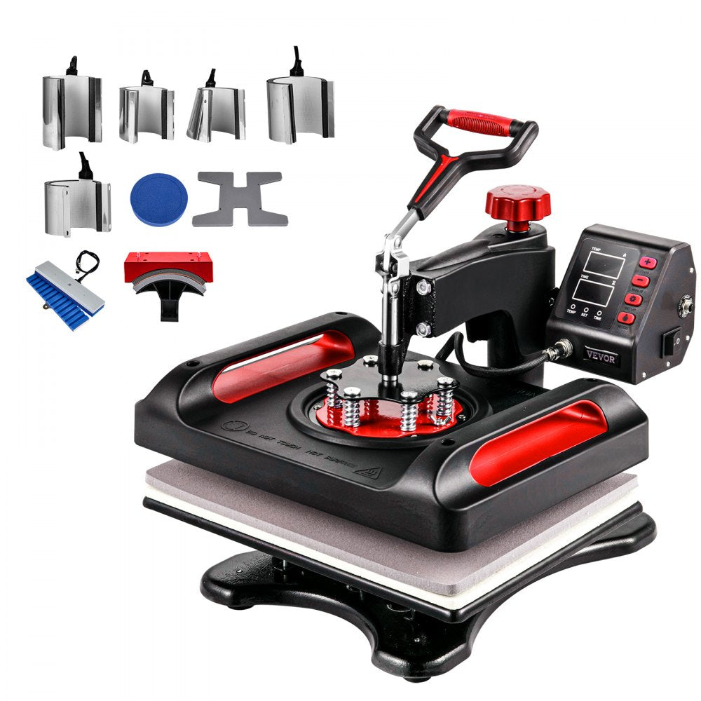 P8100 - 12x15" VEVOR Heat Press with 360-Degree Swing-Away Design