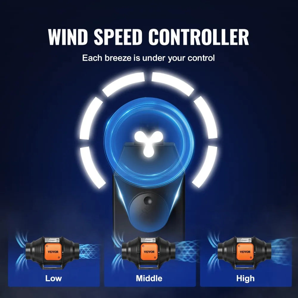 VV-GDFJ-AC4 - 4-Inch Inline Duct Fan for Improved Airflow and Ventilation
