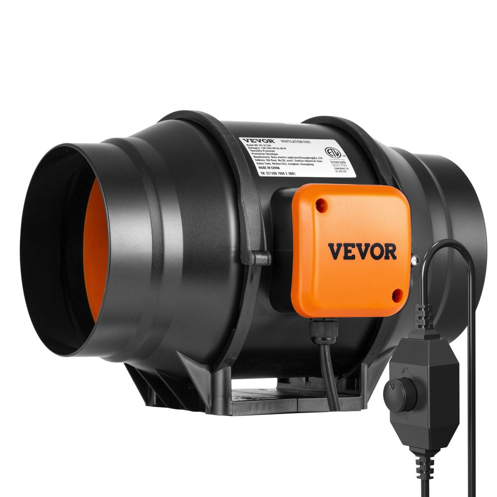 VV-GDFJ-AC6 - 6 Inch Quiet Inline Duct Fan, 400 CFM Airflow