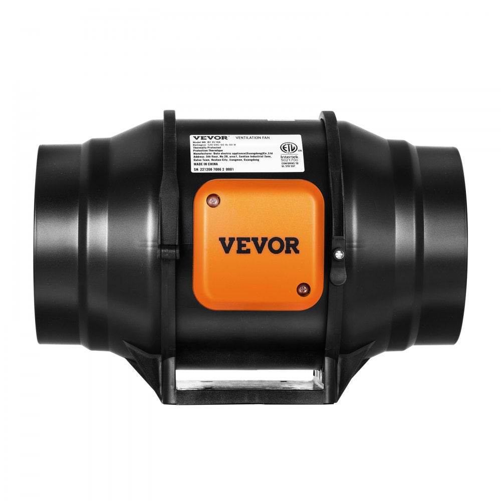 VV-GDFJ-AC6 - 6 Inch Quiet Inline Duct Fan, 400 CFM Airflow