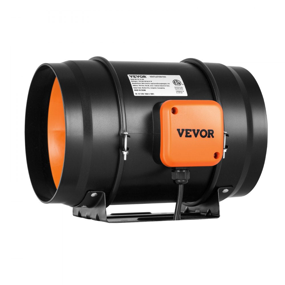 VV-GDFJ-AC8 - 8" Quiet Inline Duct Fan for Home & Commercial Use