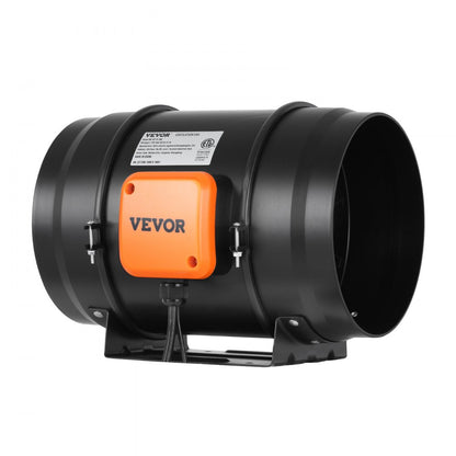 VV-GDFJ-AC8 - 8" Quiet Inline Duct Fan for Home & Commercial Use