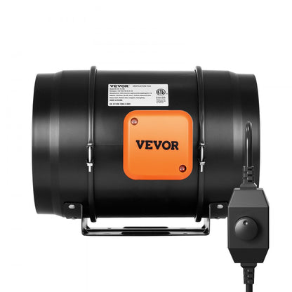 VV-GDFJ-AC8 - 8" Quiet Inline Duct Fan for Home & Commercial Use