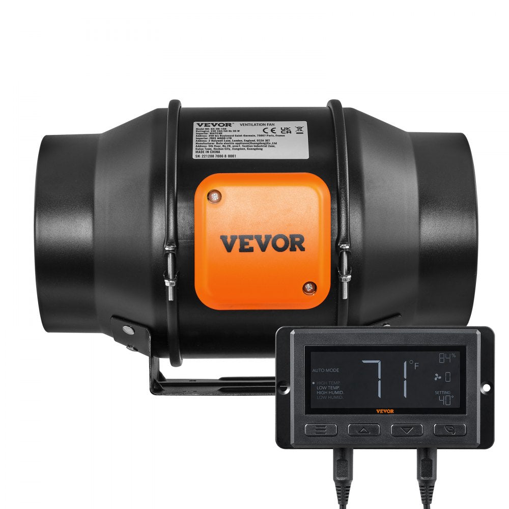 VV-GDFJ-EC6 - 6-Inch Inline Duct Fan for Efficient Airflow