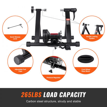 HS-QX-010AK - VEVOR Magnetic Bike Trainer for 26-29" Wheels, 265 lbs Max Load