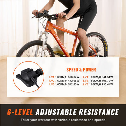 HS-QX-010AK - VEVOR Magnetic Bike Trainer for 26-29" Wheels, 265 lbs Max Load