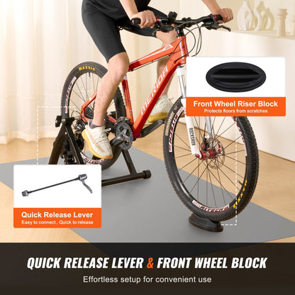 HS-QX-002 - Foldable Bike Trainer Stand for 26-29" Wheels, 265 lbs Capacity