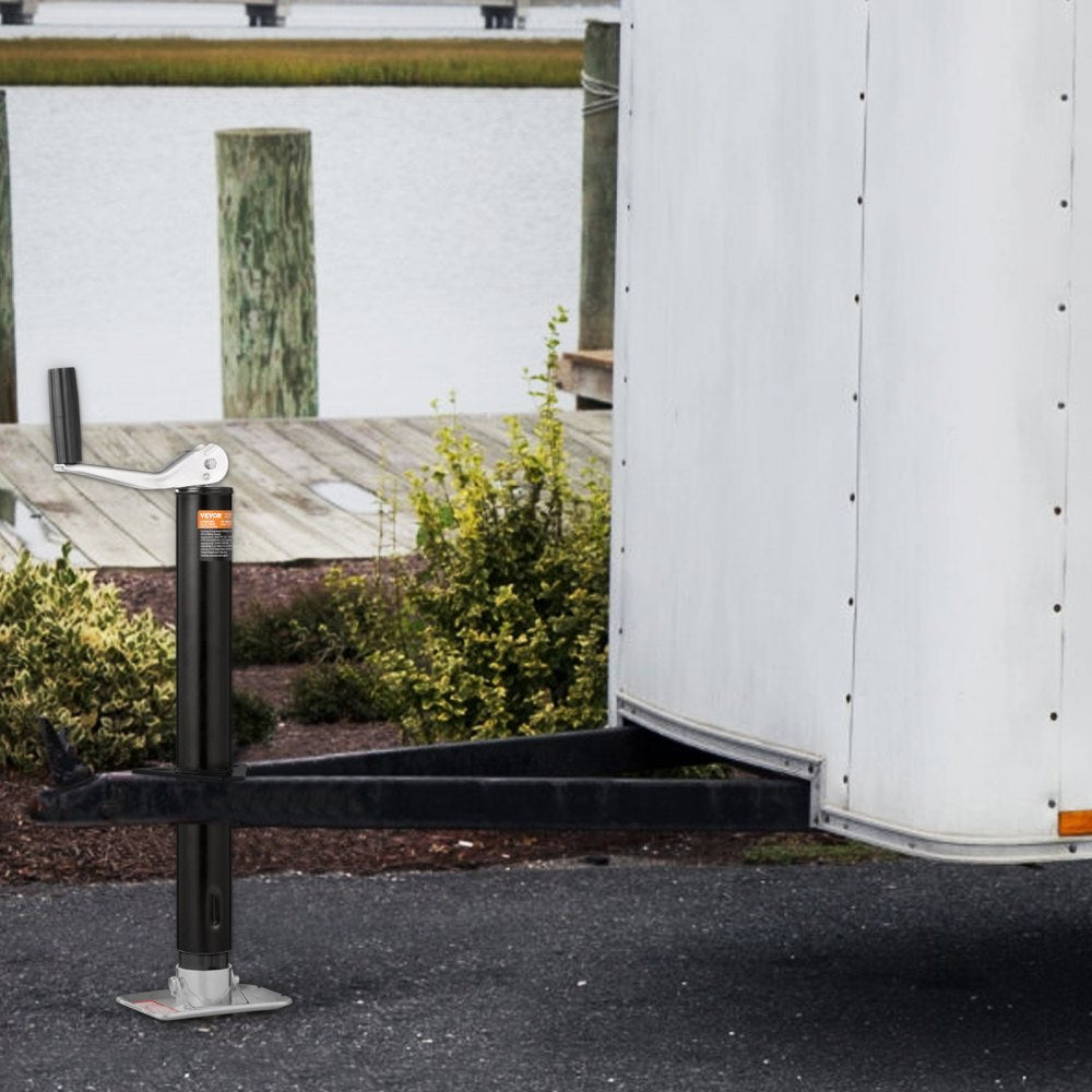 TJA-2000-B+JF-100-Z - Heavy-Duty 2000 lbs Trailer Tongue Jack with Ergonomic Handle