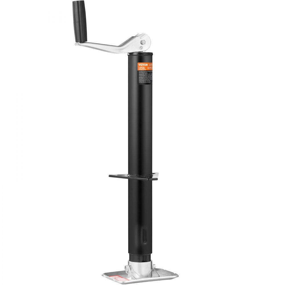 TJA-2000-B+JF-100-Z - Heavy-Duty 2000 lbs Trailer Tongue Jack with Ergonomic Handle