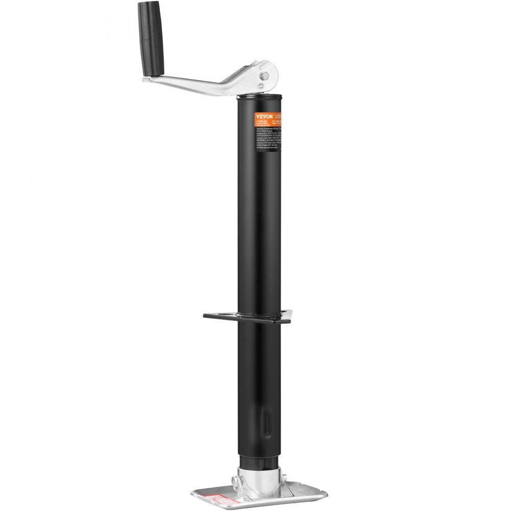 TJA-2000-B+JF-100-Z - Heavy-Duty 2000 lbs Trailer Tongue Jack with Ergonomic Handle