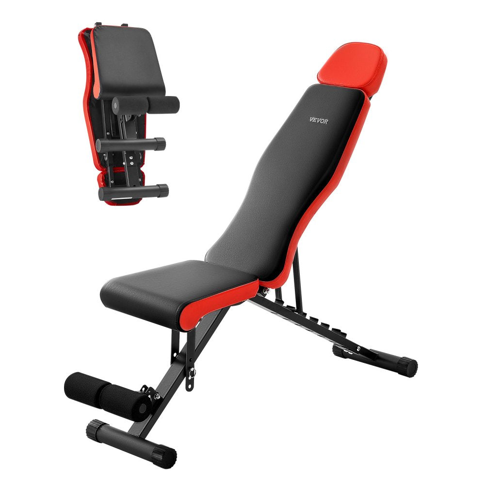 SJ708 - Adjustable Foldable Weight Bench 31.9"x12"x10" for Home Gym