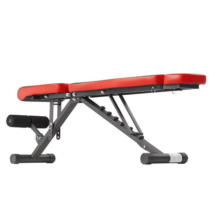 SJ708 - Adjustable Foldable Weight Bench 31.9"x12"x10" for Home Gym