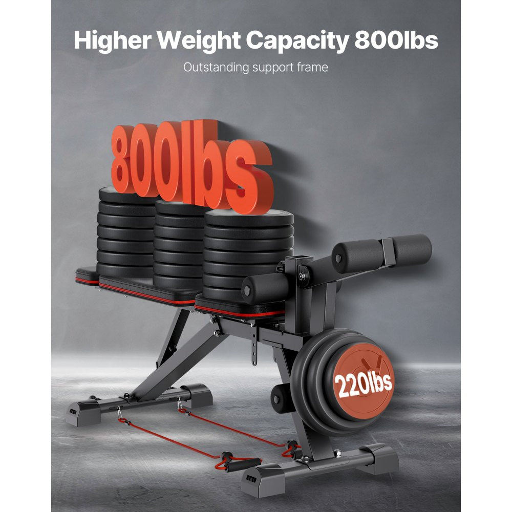 SJ706 - Versatile Home Gym Weight Bench with Adjustable Preacher Pad
