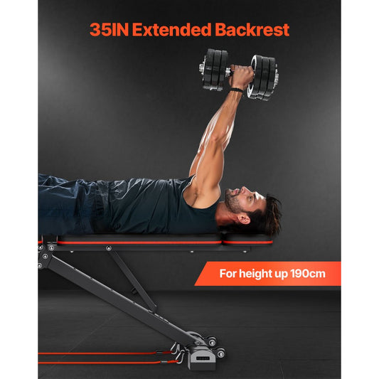 SJ706 - Versatile Home Gym Weight Bench with Adjustable Preacher Pad