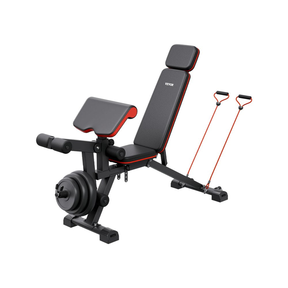 SJ706 - Versatile Home Gym Weight Bench with Adjustable Preacher Pad