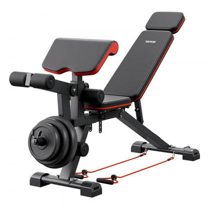 SJ706 - Versatile Home Gym Weight Bench with Adjustable Preacher Pad