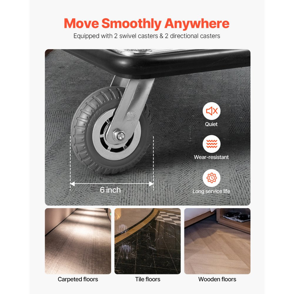 X-113 - Heavy-Duty 750 lbs Bellman Luggage Cart with Removable Frame