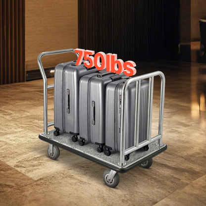 X-113 - Heavy-Duty 750 lbs Bellman Luggage Cart with Removable Frame
