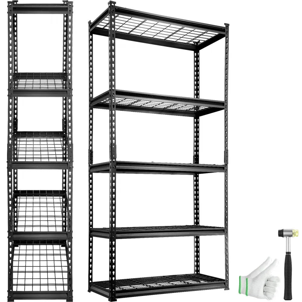 EEV0 - Adjustable 5-Tier Metal Shelving Unit, 2000 lbs Capacity