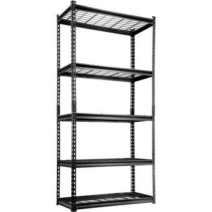 EEV0 - Adjustable 5-Tier Metal Shelving Unit, 2000 lbs Capacity