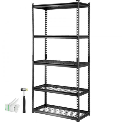 EEV0 - Adjustable 5-Tier Metal Shelving Unit, 2000 lbs Capacity