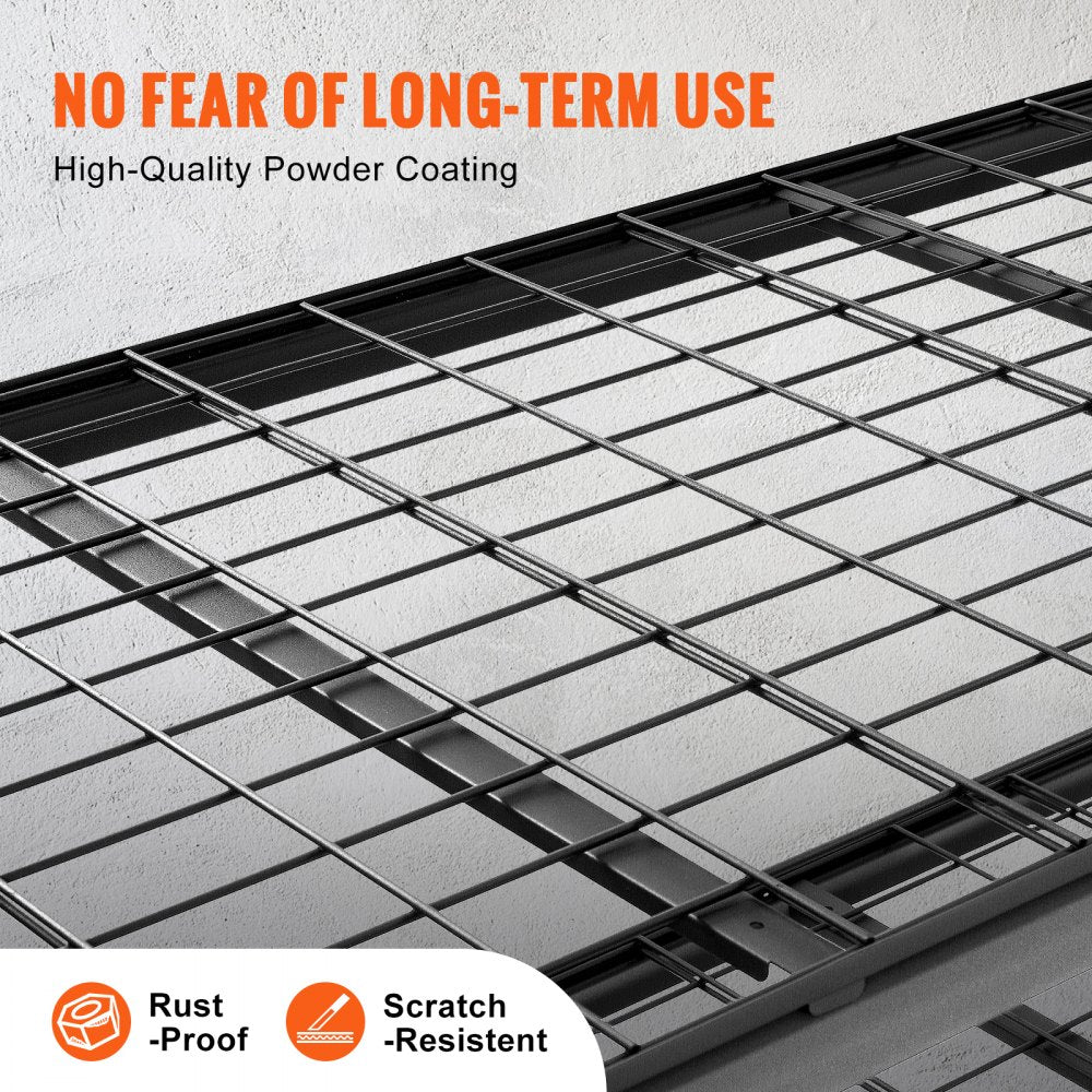 4AV0 - 5-Tier Heavy-Duty Metal Shelves, 2000 lbs Capacity, Adjustable Design