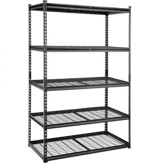 PAV0 - Heavy Duty Adjustable 5-Tier Metal Shelving Unit, 2000 lbs Capacity