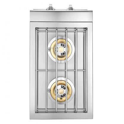 GSB2 - 15,000 BTU Double Side Burner for Propane/Natural Gas Grilling