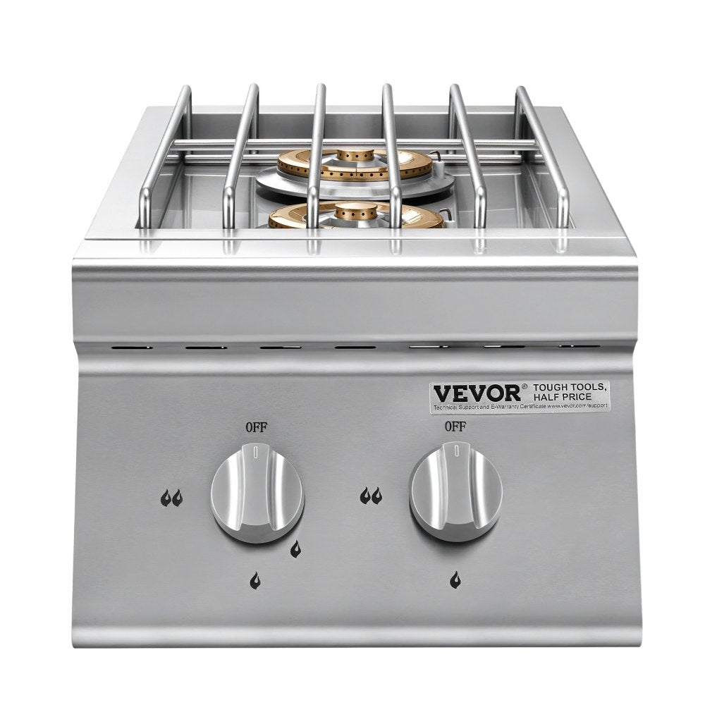 GSB2 - 15,000 BTU Double Side Burner for Propane/Natural Gas Grilling
