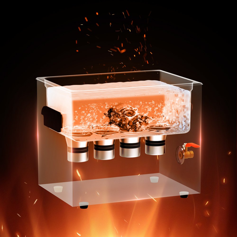 TH-40AXN - 10L Stainless Steel Ultrasonic Cleaner with Heater & Timer