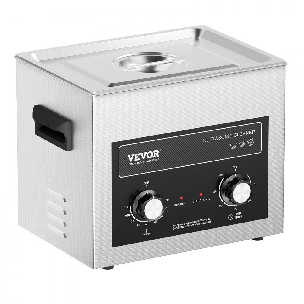TH-40AXN - 10L Stainless Steel Ultrasonic Cleaner with Heater & Timer
