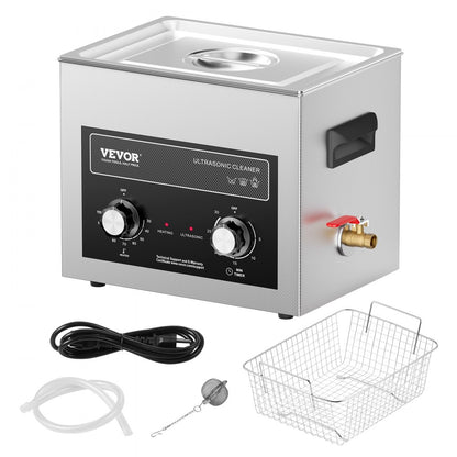TH-40AXN - 10L Stainless Steel Ultrasonic Cleaner with Heater & Timer