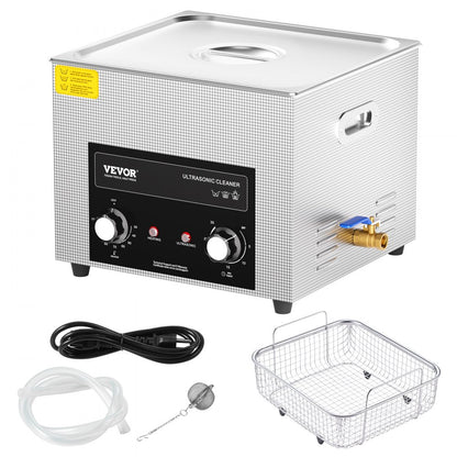 KZ-S15 - 15L Stainless Steel Ultrasonic Cleaner with Timer & Heater