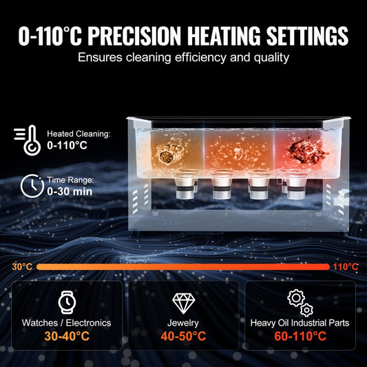 KZ-S22 - 22L Stainless Steel Ultrasonic Cleaner with Timer & Heater