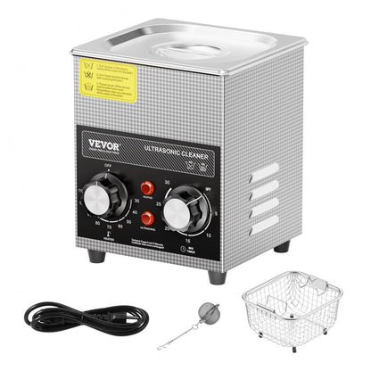 KZ-S2 - 2L 304 Stainless Steel Ultrasonic Jewelry Cleaner
