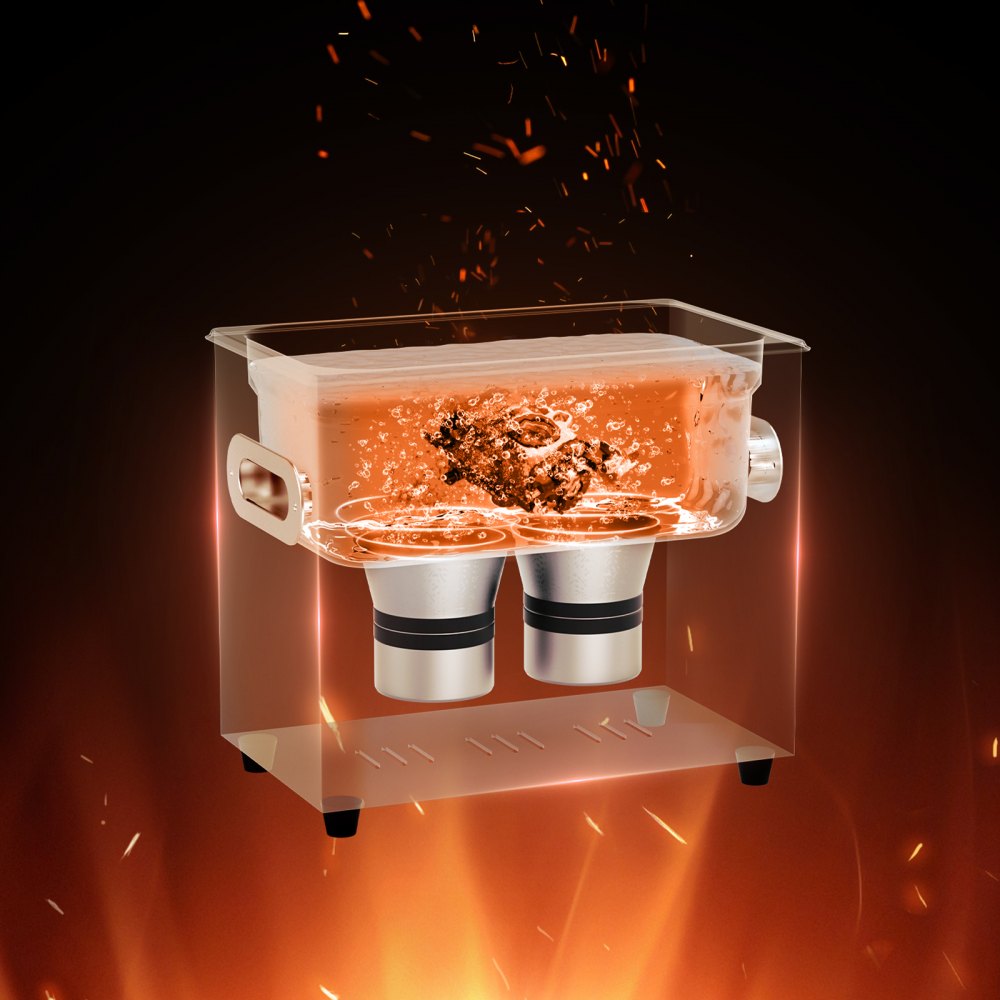 KZ-S3 - VEVOR 3L Ultrasonic Cleaner with Heater and Adjustable Timer