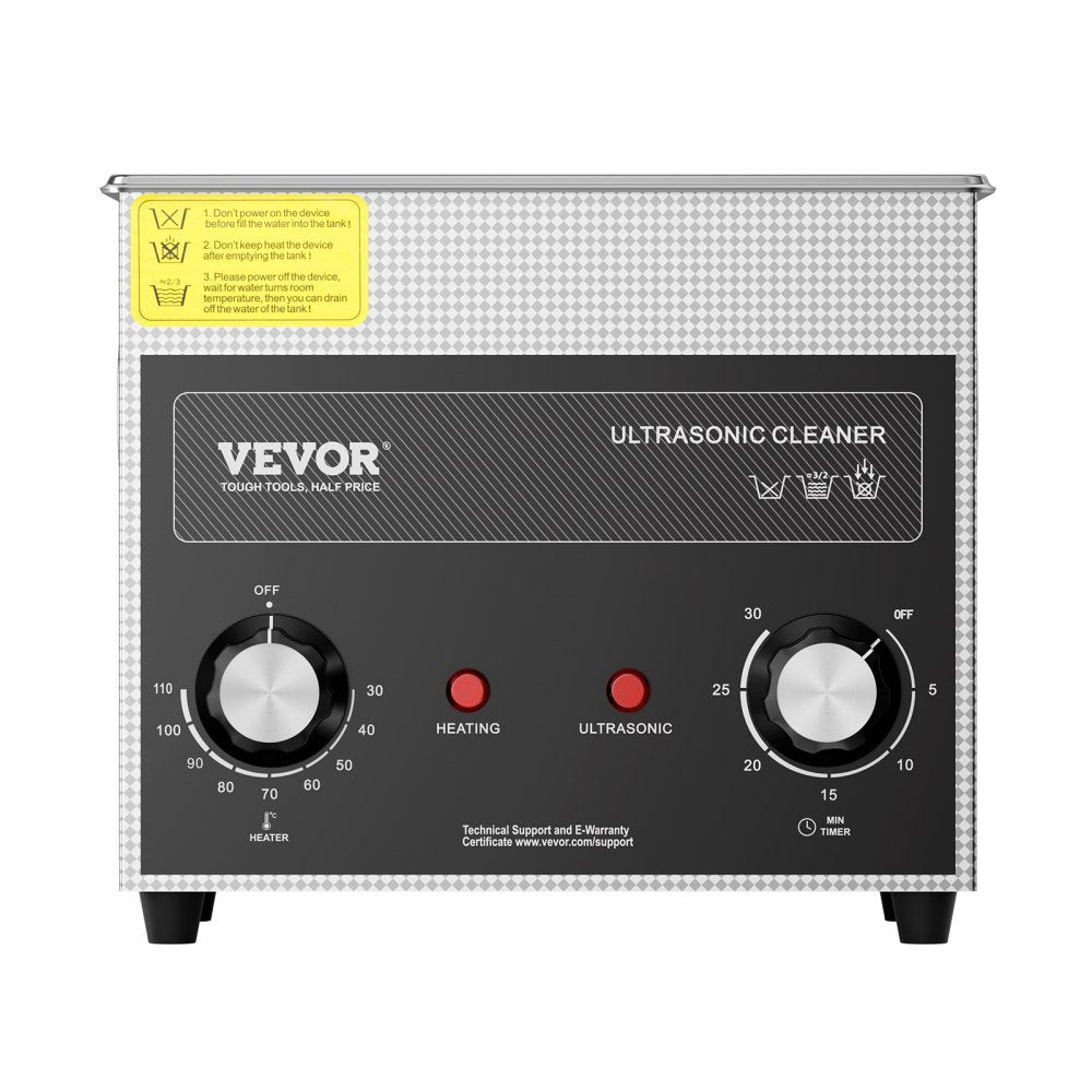 KZ-S3 - VEVOR 3L Ultrasonic Cleaner with Heater and Adjustable Timer