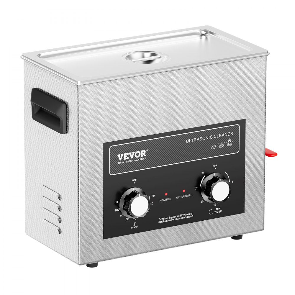TH-30AXN - 6L 304 Stainless Steel Ultrasonic Cleaner with Timer and Heater