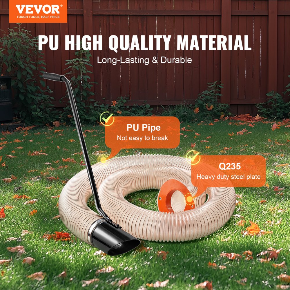 GCS100-1 - 13.1ft Durable PU Vacuum Tube for Efficient Yard Cleanup