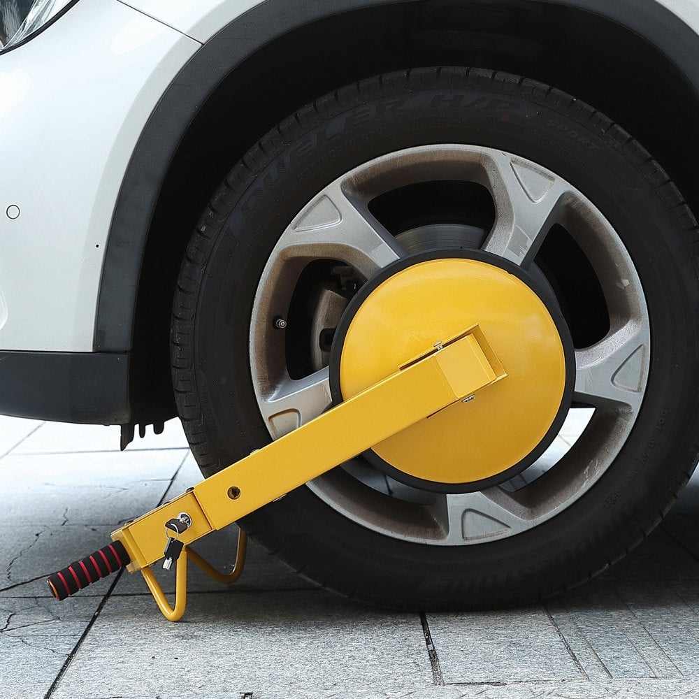 QS-002 - Heavy-Duty Adjustable Wheel Lock for Tires 6.3-15 Inches