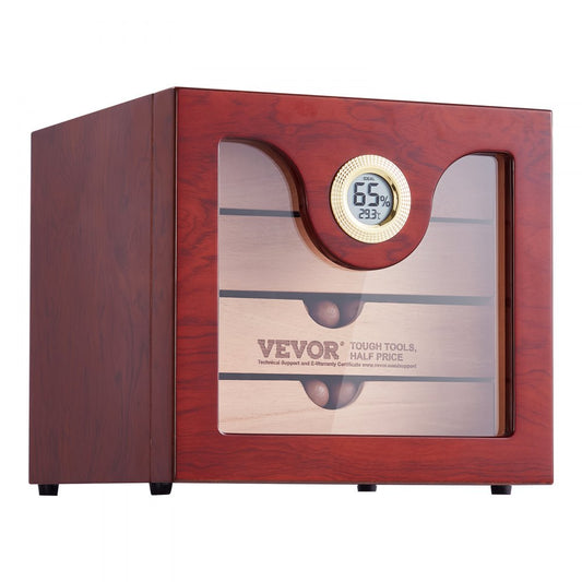 HCAG100D - 100 Capacity Cedar Cigar Humidor with Precision Humidity Control