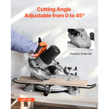 J1G-ZP32-255 - 10-Inch Compound Miter Saw with LED Guide and 15 Amp Motor