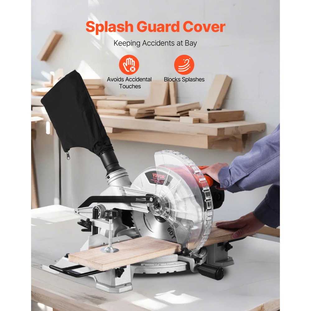 J1G-ZP32-255 - 10-Inch Compound Miter Saw with LED Guide and 15 Amp Motor