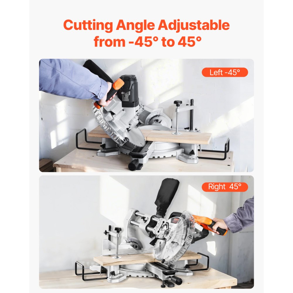 J1G-ZP33-K255D - 10" Sliding Miter Saw with LED Guide & Bevel Adjustments