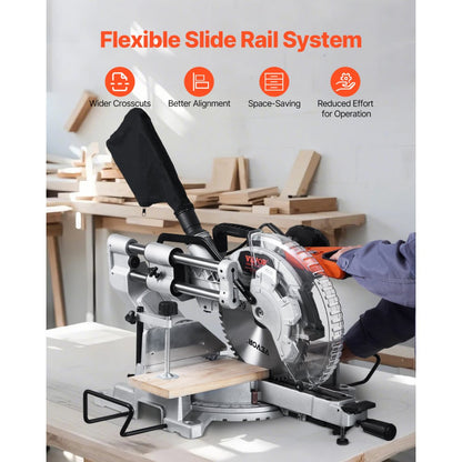 J1G-ZP11-K305 - 12-Inch Sliding Miter Saw with LED Guide and 15 Amp Power