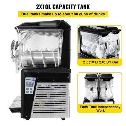 010321122089 - 20L Frozen Beverage Machine for Smoothies and Slushies