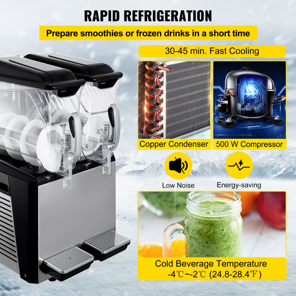 010321122089 - 20L Frozen Beverage Machine for Smoothies and Slushies