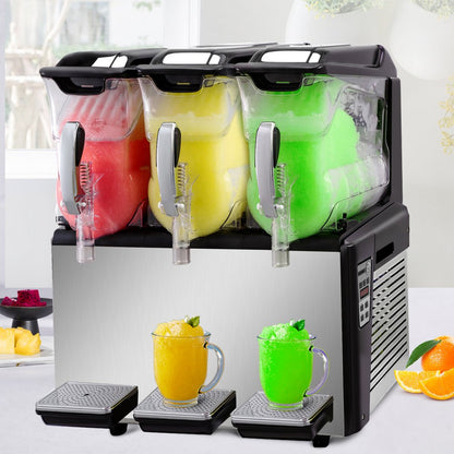 010767859568 - 30L Triple Bowl Frozen Drink Maker with 1250W Compressor
