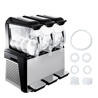 010767859568 - 30L Triple Bowl Frozen Drink Maker with 1250W Compressor