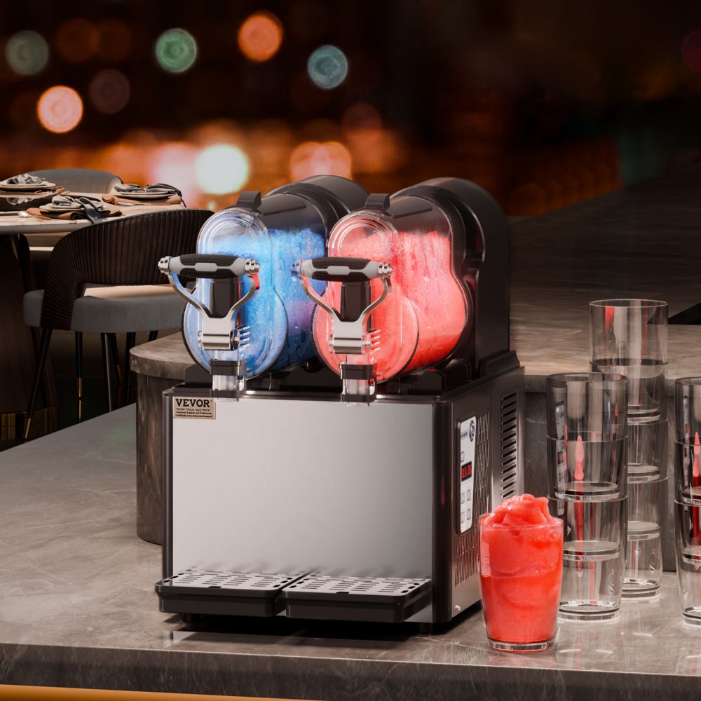 XRJ3LX2 - Durable 2-Tank 6L Slushy Machine with Digital Control